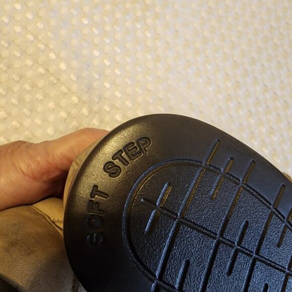 SAS EUC WOMEN'S SIZE 10.5 SUEDE LEATHER ROAMER SLIPON LOAFERS SHOES CREAM TAN - Picture 10 of 11